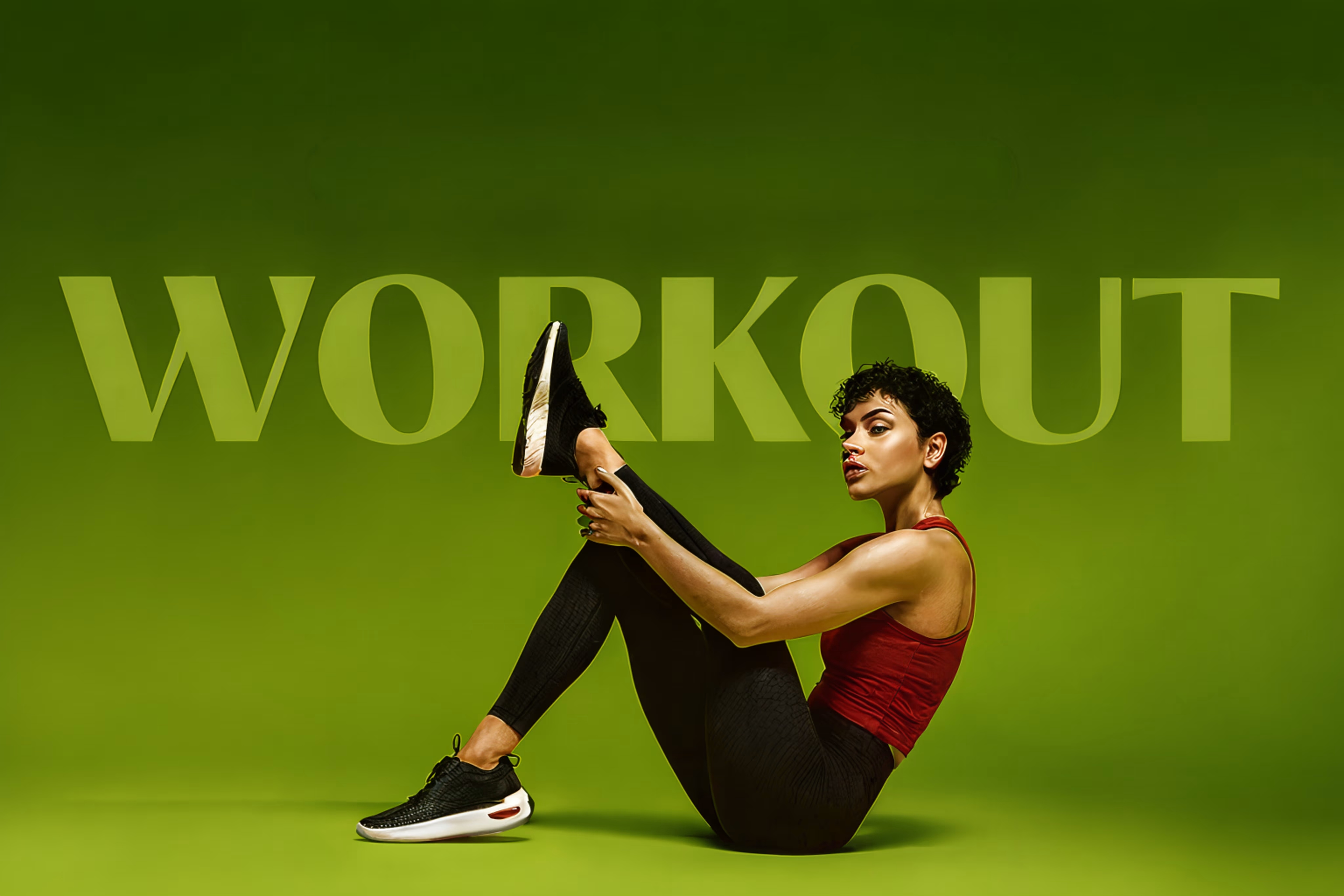 Woman working out